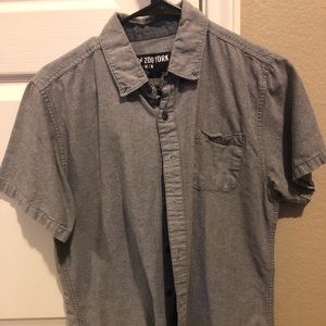 Grey Zoo York short sleeve button-up (Men’s M)